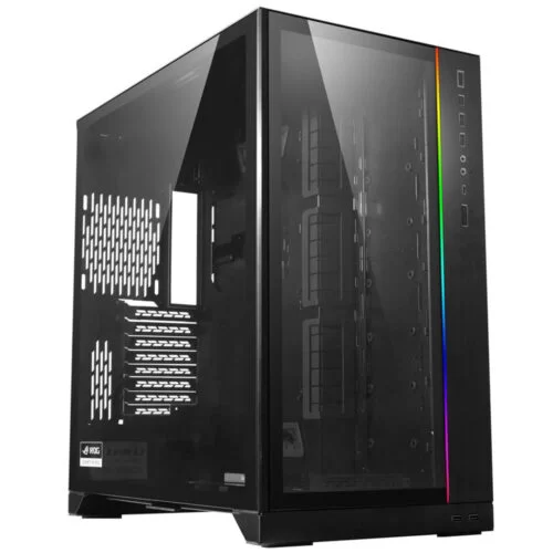 Carcasa PC Lian Li O11 Dynamic, Iluminare RGB, E-ATX, Full Tower, Negru, O11DXL-X