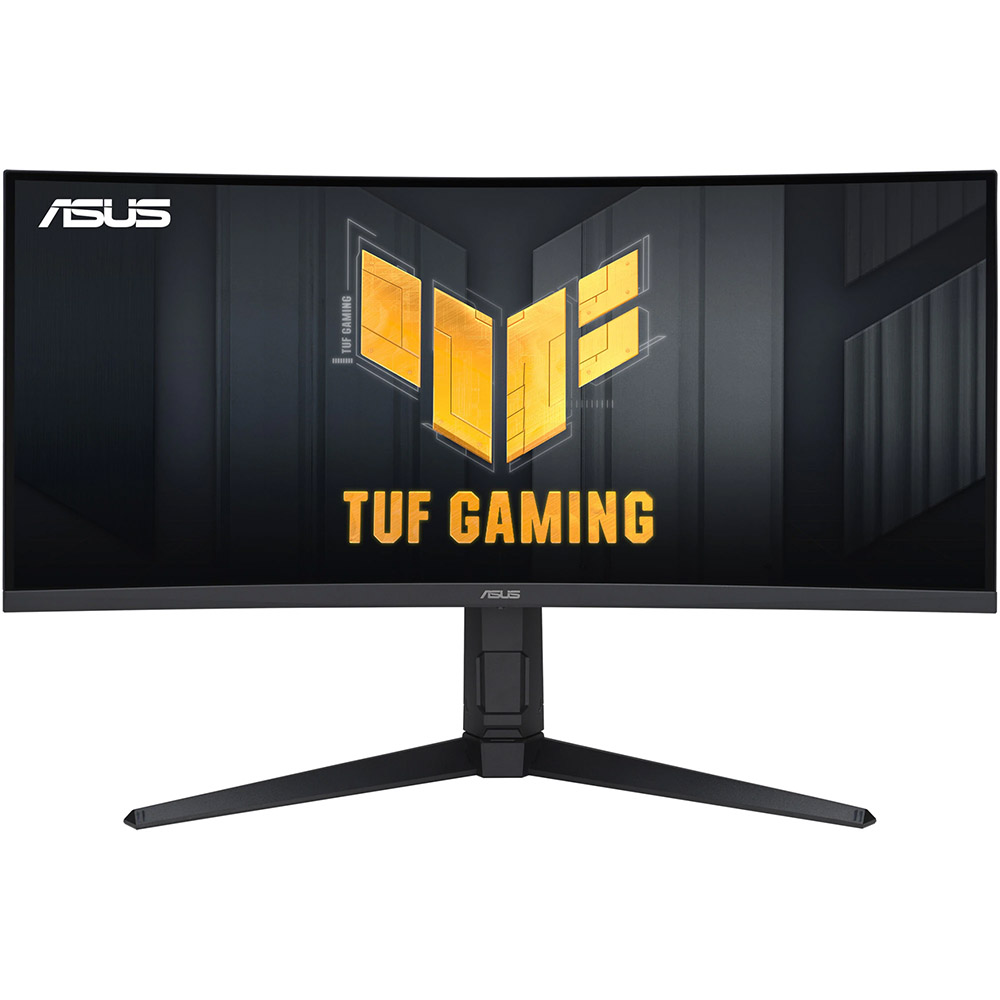 Monitor Asus TUF Gaming, 34 inch, WQHD, LED VA, Ecran curbat, 180Hz, 1ms, DisplayPort, HDMI, USB-A, VESA, Negru, VG34VQL3A