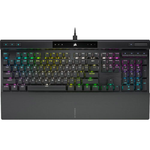 Tastatura mecanica Corsair OPX K70 Pro RGB, PBT Double Shot Pro, Cu fir, USB, Iluminare RGB, Negru, CH-910941A-NA