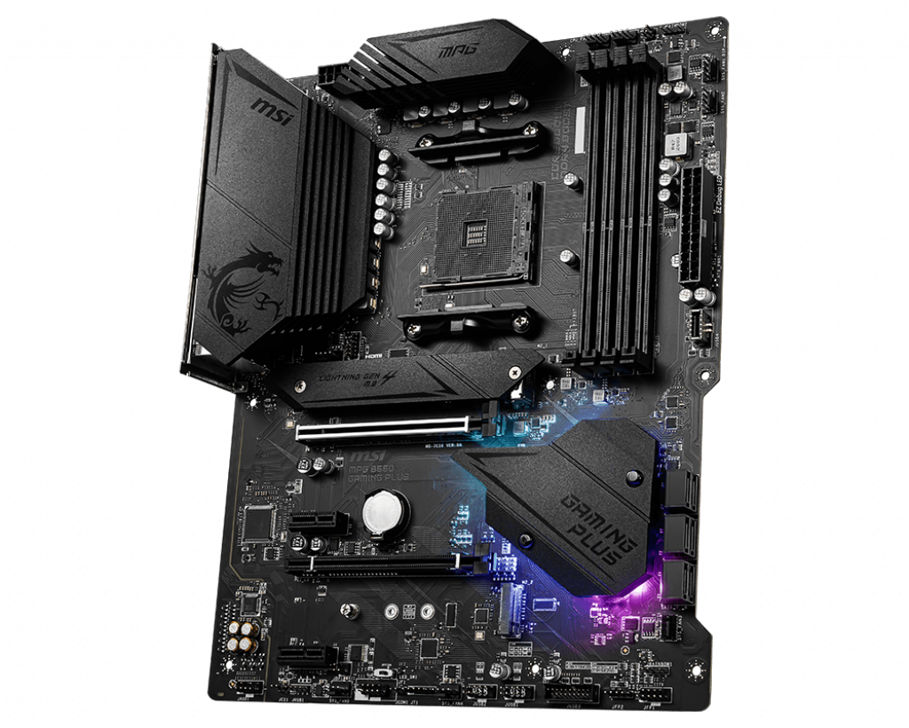 Placa de baza MSI MPG B550 GAMING PLUS AM4  SPECIFICATION Model Name MPG B550 GAMING PLUS CPU Support Supports AM4 socket 3rd Gen AMD Ryzen™ Processors