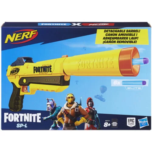 Blaster Nerf Fortnite, Sneaky Springer, Galben, HLE6717 - Resigilat