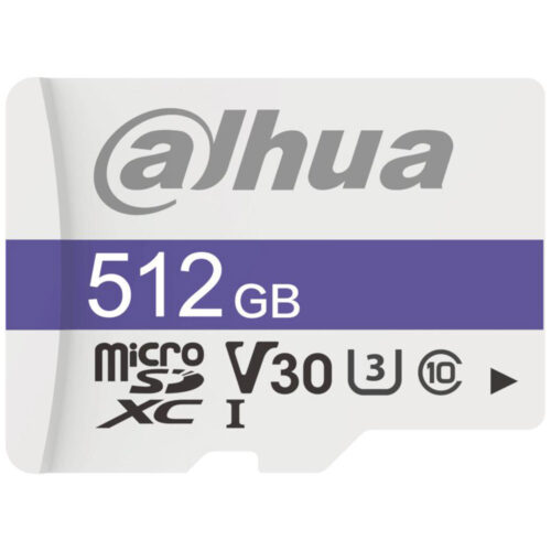 Card de memorie MicroSD Dahua, 512GB, Clasa 10, UHS-I Performance, include adaptor SD, DHI-TF-C100/512GB