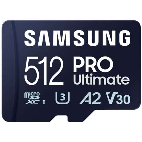 Card de memorie Samsung Pro Ultimate, 512GB, Clasa 10, pana la 200Mbps, cu adaptor, MB-MY512SA/WW