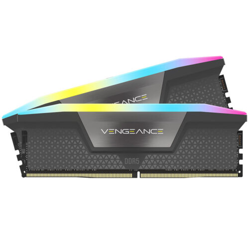 Memorie RAM Corsair Vengeance, 32GB, DDR5, 6000Mhz CL36, RGB, Negru, CMH32GX5M2E6000Z36