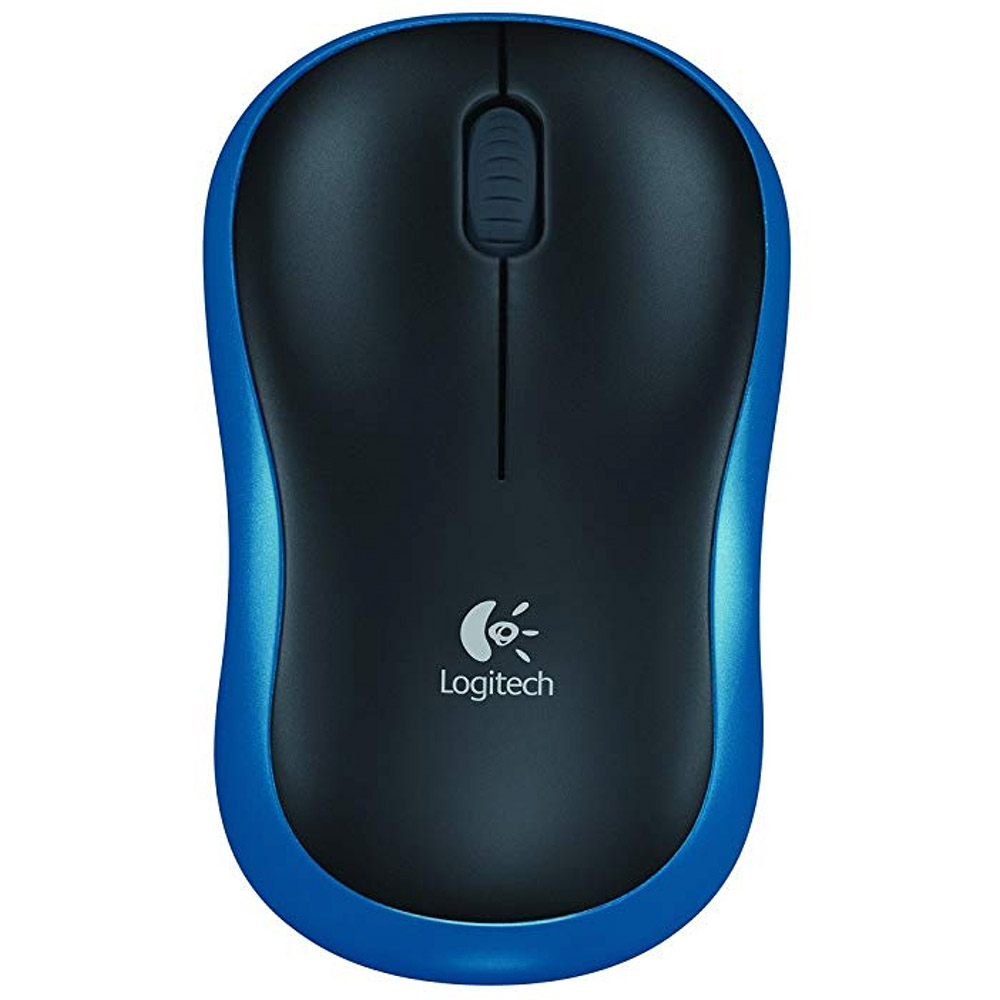 Mouse Logitech M185, Wireless, Optic, USB, 1000 DPI, Albastru, 910-002239