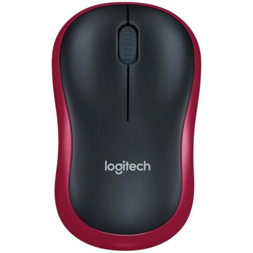 Mouse Logitech M185, Wireless, Optic, USB, 1000 DPI, Rosu, 910-002240