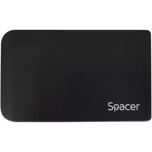 Rack extern Spacer pentru HDD si SSD, 2.5 inch, SATA, USB 3.0, Husa piele sintetitca, Negru, SPR-25611