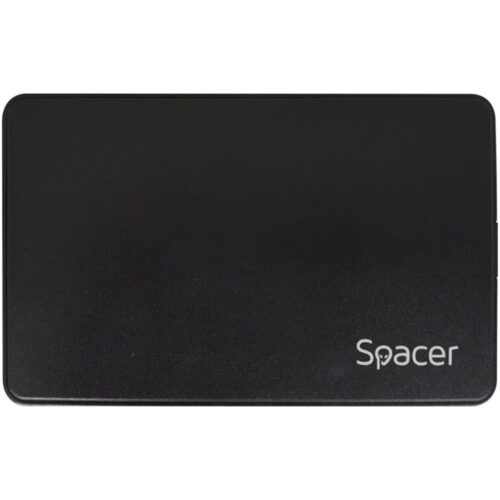 Rack extern Spacer pentru HDD si SSD, 2.5 inch, SATA, USB 3.0, Husa piele sintetitca, Negru, SPR-25612