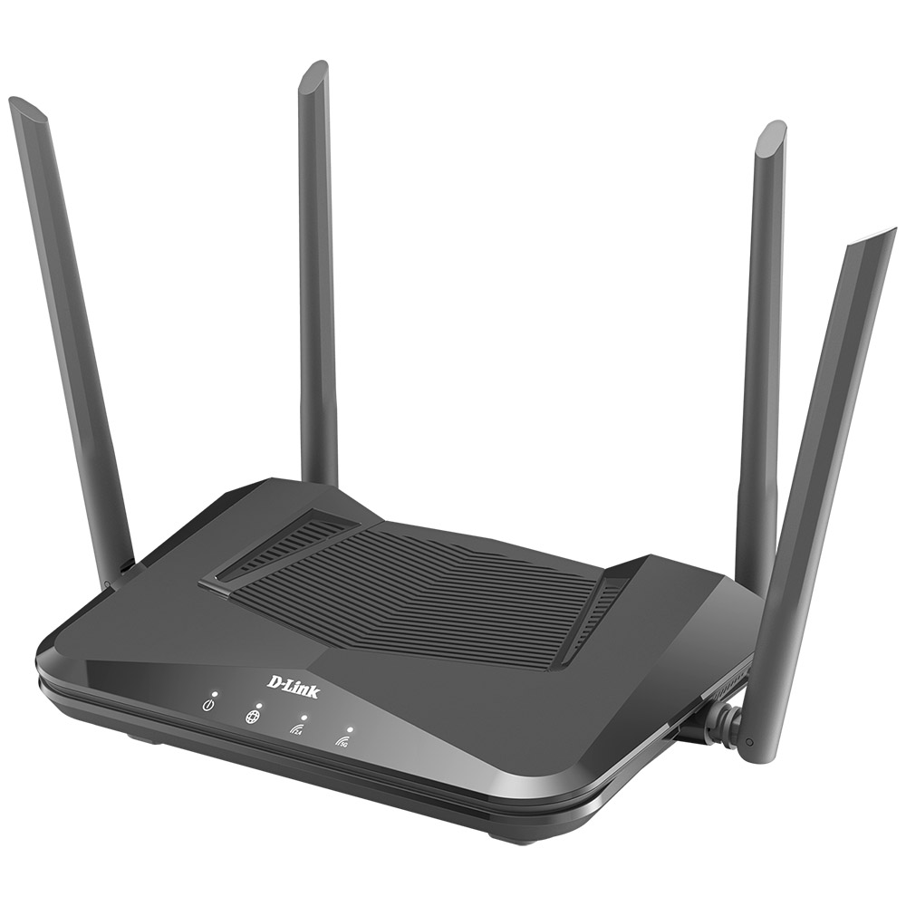 Router WiFi D-Link AX1500, 900Mhz, 5GHz, 4 Antene externe, Mu-Mimo, Dual Band, Easymesh, Negru, DIR-X1530