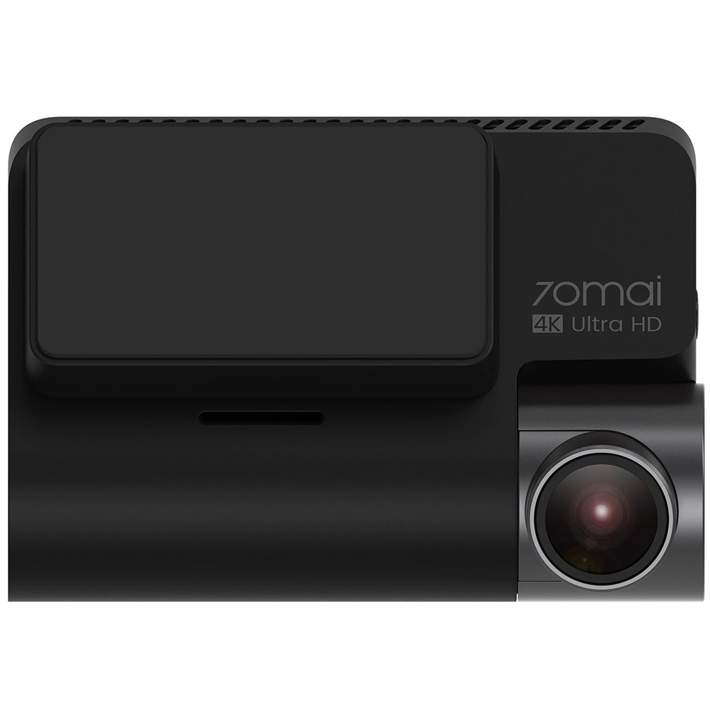 Set Camera video de bord Xiaomi 70mai A810-2, 4K, UHD, Display 3 inch, HDR, Microfon, Camera spate, Negru
