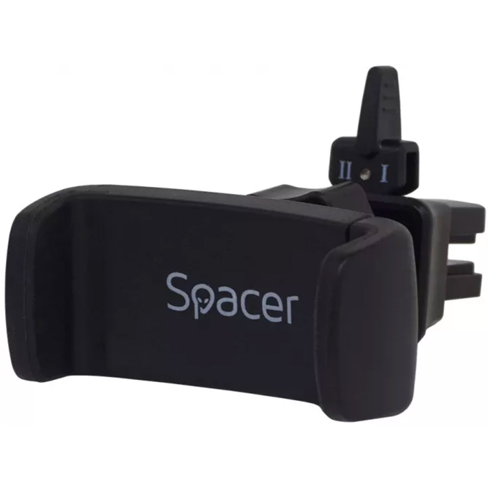 Suport auto Spacer pentru telefon, fixare in ventilatie, Prindere prin Arc, Negru, SPCH-ARC-CLIPS