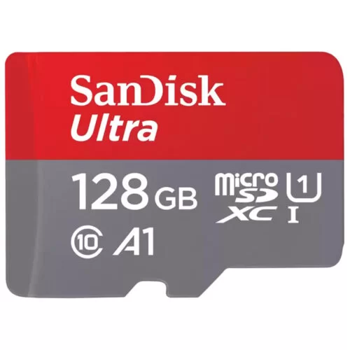 Card de memorie SanDisk Ultra, 128GB, Clasa 10, include adaptor SD, SDSQUAB-128G-GN6MA