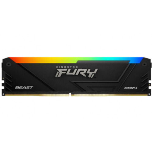 Memorie RAM Kingston Fury Beast RGB, DIMM, DDR4, 32GB, 3600MHz, CL18, 1.35V, KF436C18BB2A/32