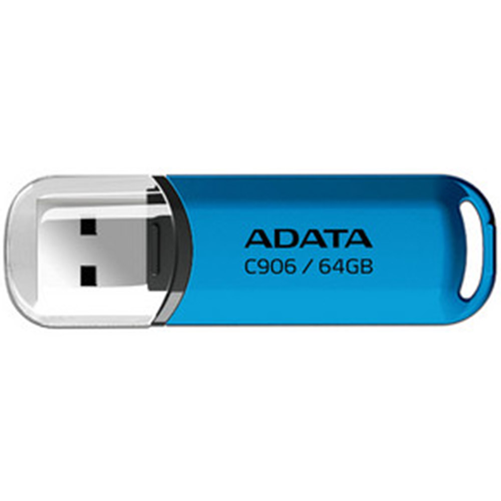Memorie USB AData C906, 64GB, USB 2.0, Albastru, AC906-64G-RWB