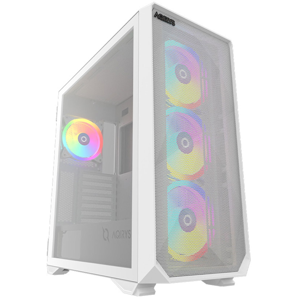 Carcasa AQIRYS Arcturus Pro, 4 ventilatoare, Fara sursa, Alb, AQRYS_ARCTURUSPROWH