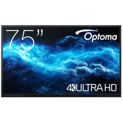 Display interactiv, tabla interactiva Optoma Seria 3 gen.2 3752RK, 75 inch, UHD, Android 11, 32GB, 6ms, Negru, H1F0H04BW101