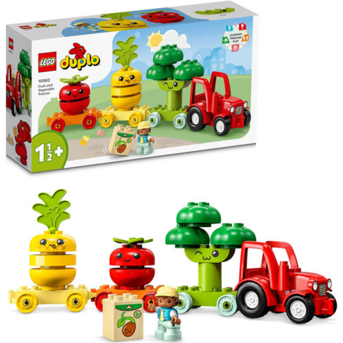 Lego Duplo Primul meu tractor cu fructe si legume 10982, 19 piese, LEGO10982