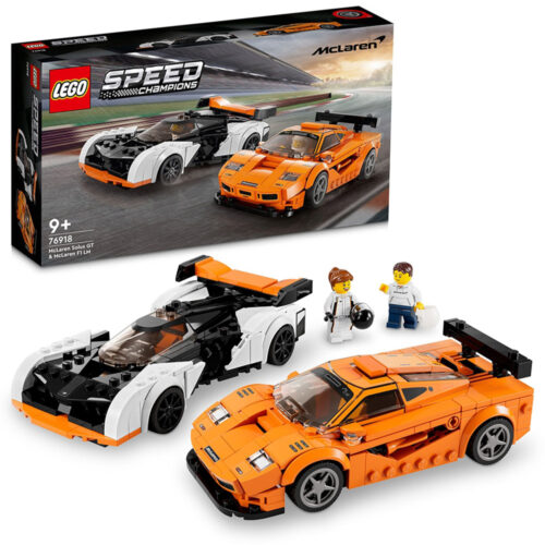 Lego Speed Champions McLaren Solus GT si McLaren F1 LM 76918, 581 piese, LEGO76918