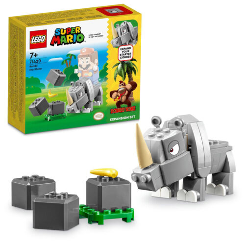 Lego Super Mario Set de extindere Rinocerul Rambi 71420, 106 piese, LEGO71420