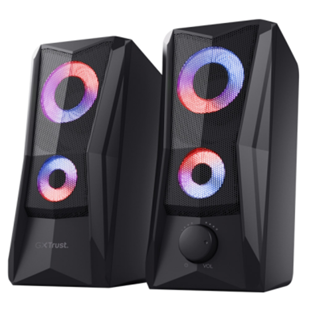 Boxe Trust GXT 606 Javv RGB LED, 12W, 160 Hz - 20.000 Hz, Audio input 3.5mm, Negru, TR-25108