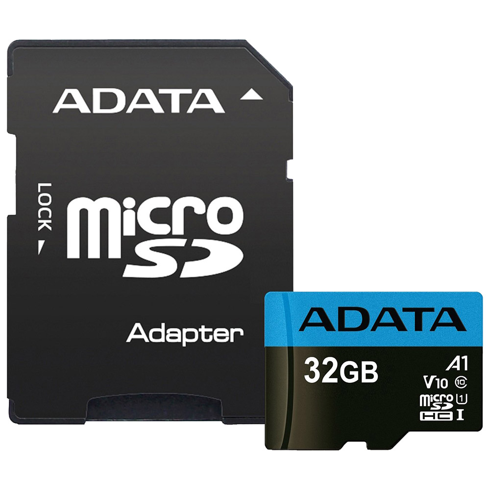 Card de memorie A-data Premier, MicroSDHC, 32GB, UHS-I, Class 10 + Adaptor, AUSDH32GUICL10A1-RA1
