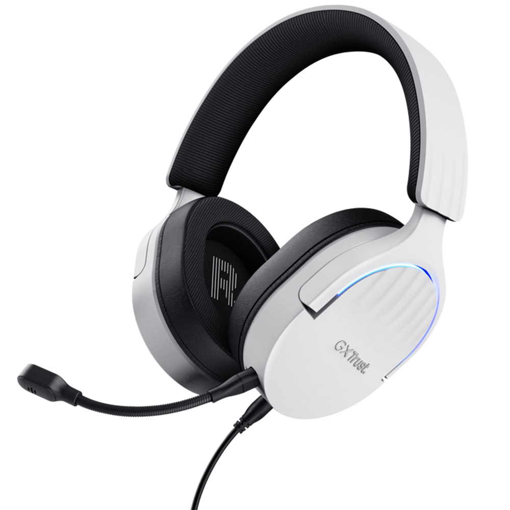 Casti gaming Trust GXT 490P Fayzo cu fir, USB 2.0, 20 Hz - 20.000 Hz, 100 dB, Alb, TR-25302