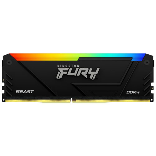 Memorie RAM Kingston Fury Beast RGB, 16GB, DDR4, 3600MHz, CL18, KF436C18BB2A/16