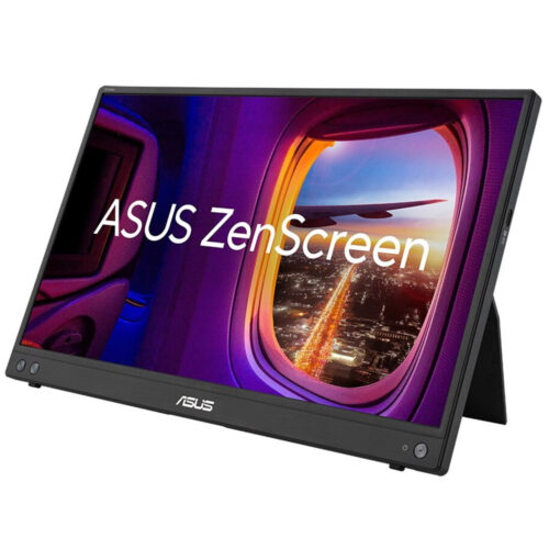 Monitor Asus ZenScreen MB16AHV, 15.6 inch, IPS, Full HD, 2 x USB, Type-C, Negru