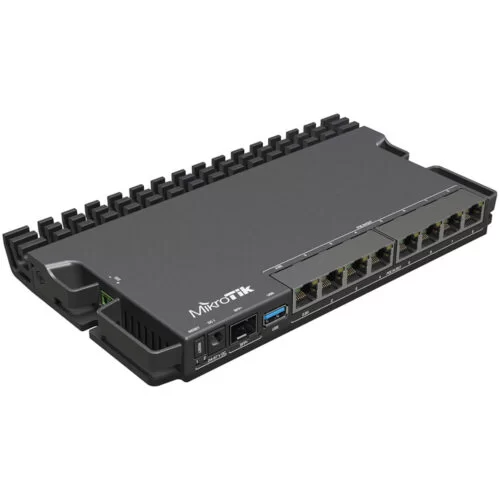 Router MikroTik RB5009UPR+S+IN, 8 Porturi, 7 Porturi Gigabit, 1 x 2.5GB