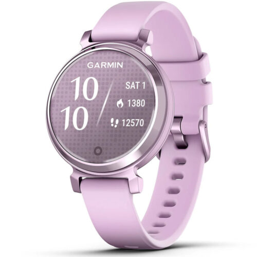 Ceas smartwatch Garmin Lily 2, 35mm, curea silicon, Lilac
