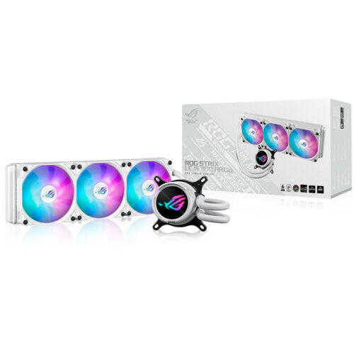 Cooler procesor Asus ROG Strix LC III 360 ARGB WHITE, 3x Fan Slots 120mm, 800-2200 RPM, Intel / AMD