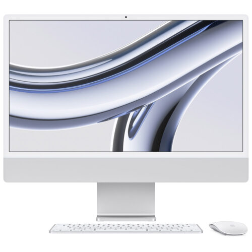 Desktop PC iMac Z195000H6, 24 inch, Apple M3, 8 nuclee CPU, 8 nuclee GPU, Retina 4.5K, 16GB, 512GB SSD, Silver, INT KB