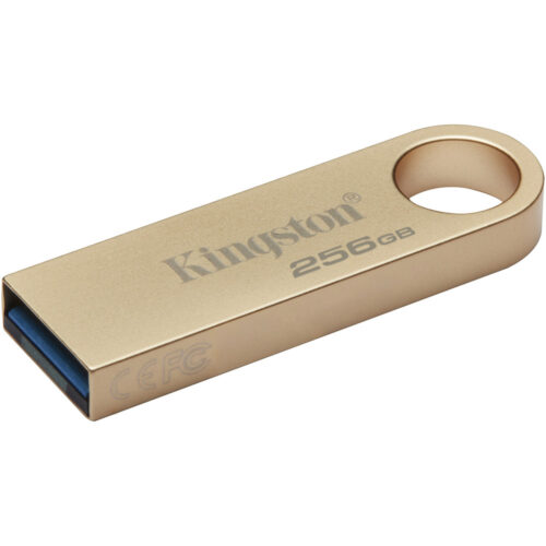 Memorie USB Kingston DataTraveler SE9 G3, 256GB, USB 3.2 Gen1, Metalic, Auriu, DTSE9G3/256GB