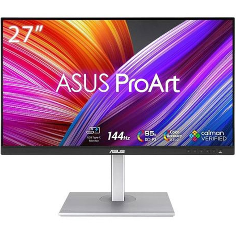 Monitor LED Asus ProArt PA278CGV, 27 inch, 5ms GTG, HDMI, DP, Boxe, Pivot, 144 Hz, Negru / Argintiu
