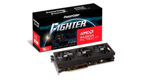 Placa Video POWERCOLOR FIGHTER AMD RADEON RX 7800 XT 16GB GDDR6 256 bit