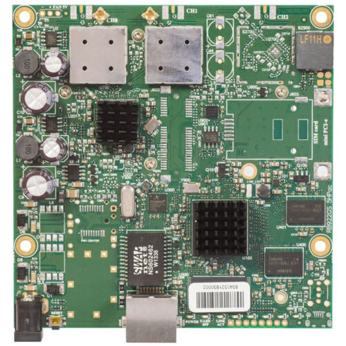Placa de baza CPE Mikrotik RB911G-5HPACD, procesor 720Mhz, 128MB RAM, 128MB NAND stocare, POE-in pasiv, Wi-Fi 5