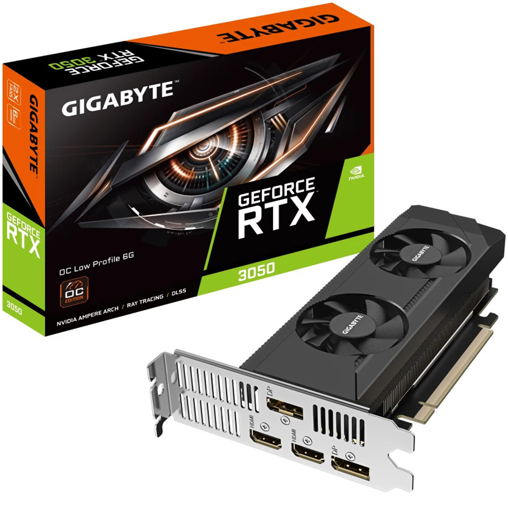 Placa video Gigabyte GeForce RTX 3050 Low Profile OC, 6GB GDDR6, 96 bit