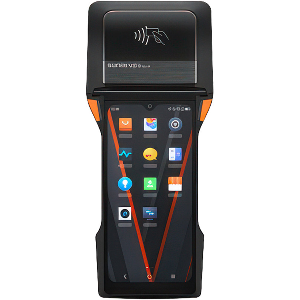 Sistem POS wireless SUNMI T5F01 V2s, Android 11, 1GB+8GB, 3GB+ 32GB,13MP rear+2MP front cameras, Label printer, 4G, NFC, GMS