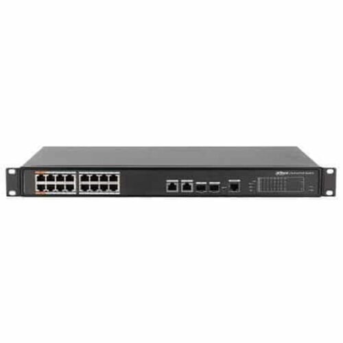 Switch Dahua PFS4218-16ET-240, 16 porturi PoE, 2 porturi Gigabit, 2 SFP Combo, 240W