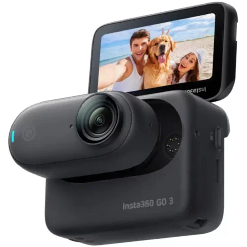 Camera video sport Insta360 GO3, 128 GB, 2.7K, Bluetooth BLE 5.0, Negru