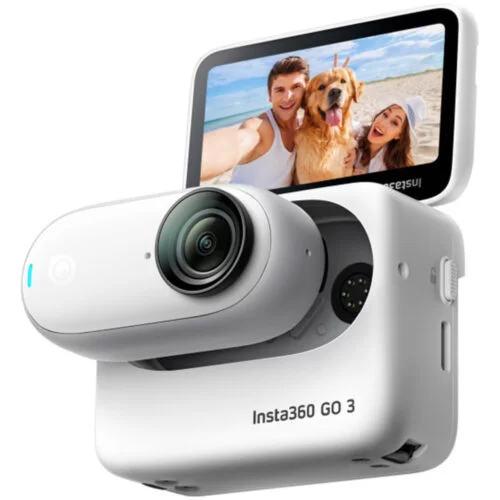 Camera video sport Insta360 GO3 128GB, 2.7K, Bluetooth BLE 5.0, Alb