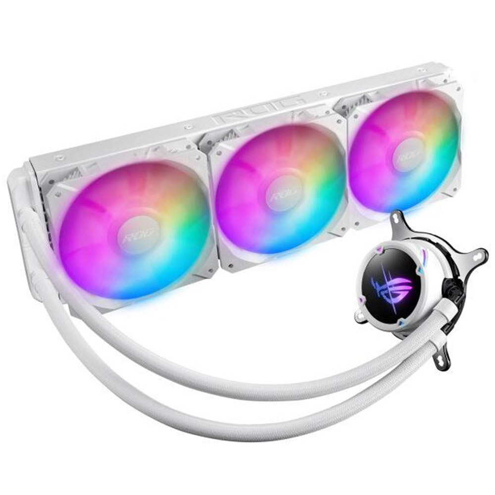 Cooler procesor Asus ROG STRIX LC II 360 ARGB WHITE EDITION, 3 x 120mm, Intel / AMD