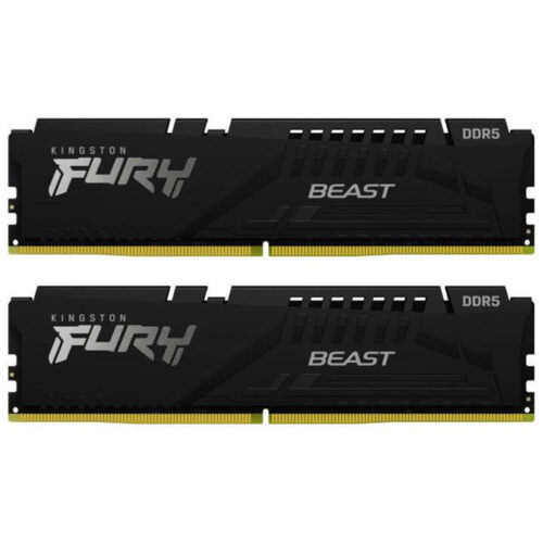 Kit Memorie Kingston Fury Beast, 64GB, DDR5-4800Mhz, CL38, Dual Channel, KF548C38BBK2-64