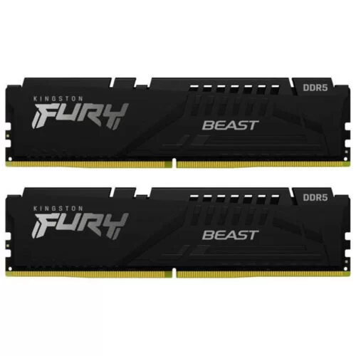 Kit Memorie Kingston Fury Beast, 64GB, DDR5-4800Mhz, CL38, Dual Channel, KF548C38BBK2-64
