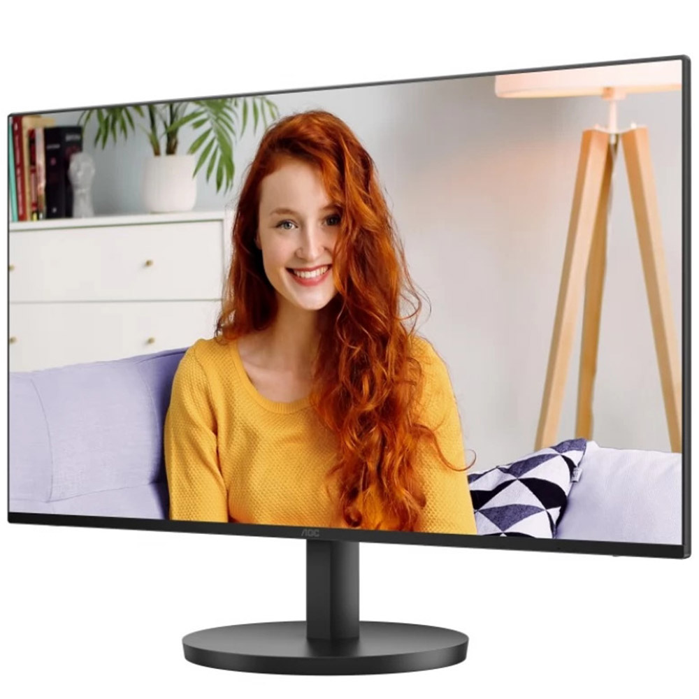 Monitor LED AOC 24B3HA2, 23.8 inch, IPS, VA, Full HD, 100 Hz, 1 ms, HDMI, VGA, Negru