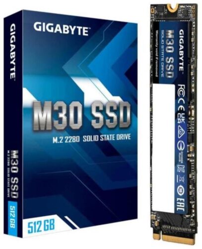 Gigabyte SSD M.2 PCIe M30 512GB  Interface PCIe 3.0x4