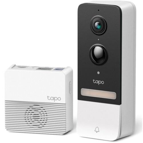 Sonerie video inteligenta TP-Link Tapo D230S1, 2K 5mp, Night Vision color, 160°, baterie pana la 180 zile, two-way audio, IP64