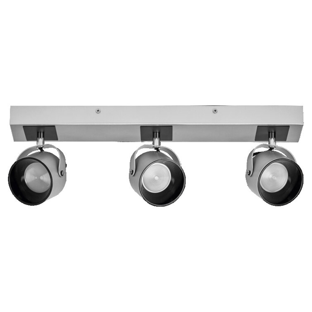 Spot LED triplu ajustabil Ledvance Decor Jupiter, 16.5W, 1500 lm, Lumina calda, IP20, Argintiu, 000004058075828247