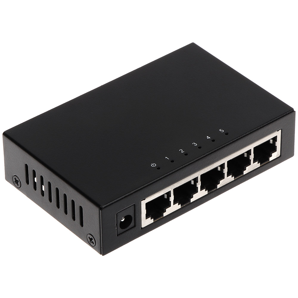 Switch Dahua PFS3005-5GT, 5 porturi Gigabit, 7.44Mpps