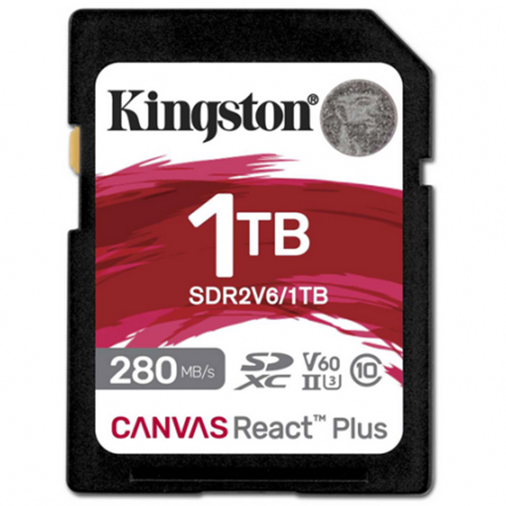 Card de Memorie SDXC Kingston, 1TB, Class 10, UHS-II U3, V60, SDR2V6/1TB